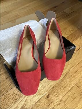 Naturalizer Cody Ballet Flats Suede Crantini Red 8.5W